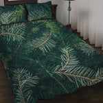 Christmas Tree Print Quilt Bed Set