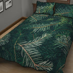 Christmas Tree Print Quilt Bed Set