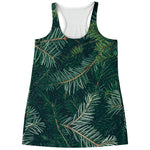 Christmas Tree Print Women's Racerback Tank Top
