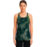 Christmas Tree Print Women's Racerback Tank Top