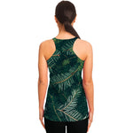 Christmas Tree Print Women's Racerback Tank Top