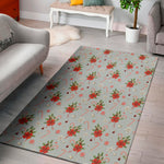 Christmas Winter Holiday Pattern Print Area Rug