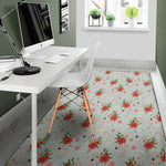 Christmas Winter Holiday Pattern Print Area Rug