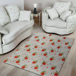 Christmas Winter Holiday Pattern Print Area Rug