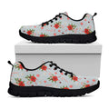 Christmas Winter Holiday Pattern Print Black Running Shoes