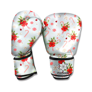 Christmas Winter Holiday Pattern Print Boxing Gloves