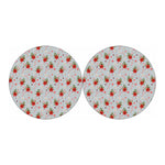Christmas Winter Holiday Pattern Print Car Coasters
