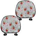 Christmas Winter Holiday Pattern Print Car Headrest Covers