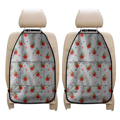 Christmas Winter Holiday Pattern Print Car Seat Organizers