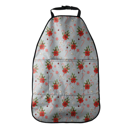 Christmas Winter Holiday Pattern Print Car Seat Organizers