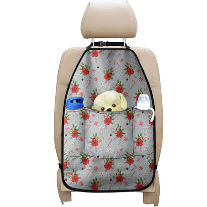 Christmas Winter Holiday Pattern Print Car Seat Organizers