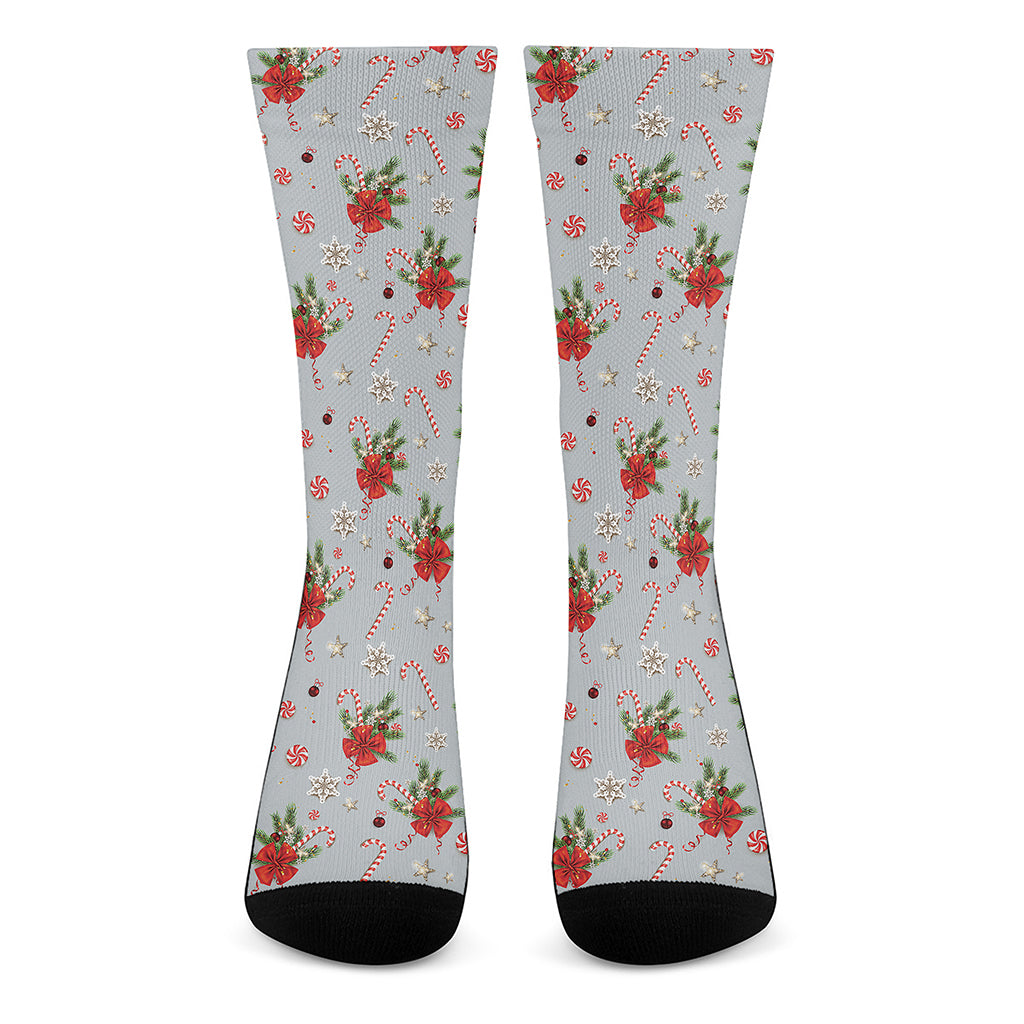 Christmas Winter Holiday Pattern Print Crew Socks