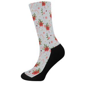 Christmas Winter Holiday Pattern Print Crew Socks