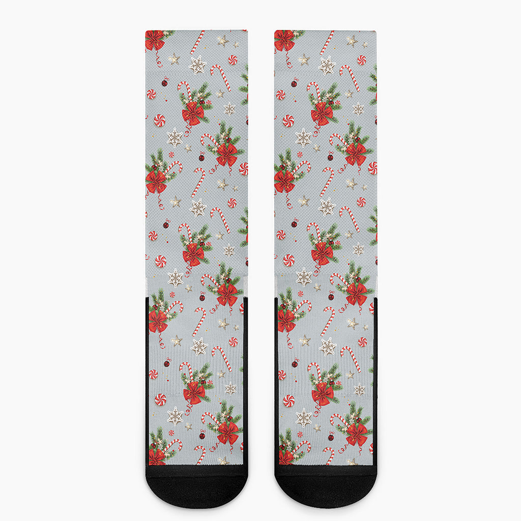 Christmas Winter Holiday Pattern Print Crew Socks