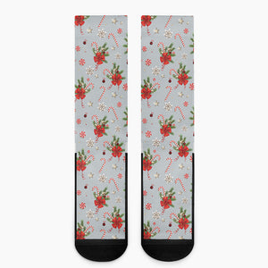 Christmas Winter Holiday Pattern Print Crew Socks