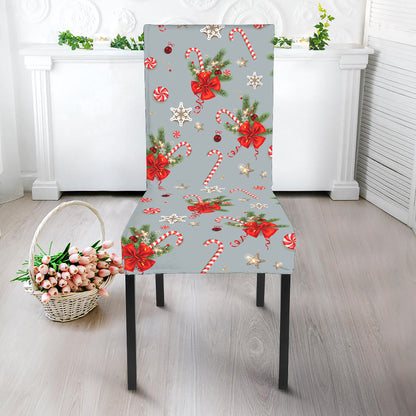 Christmas Winter Holiday Pattern Print Dining Chair Slipcover