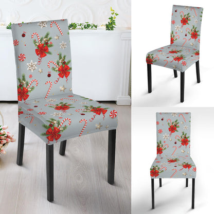Christmas Winter Holiday Pattern Print Dining Chair Slipcover
