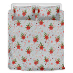 Christmas Winter Holiday Pattern Print Duvet Cover Bedding Set