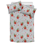 Christmas Winter Holiday Pattern Print Duvet Cover Bedding Set