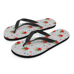 Christmas Winter Holiday Pattern Print Flip Flops