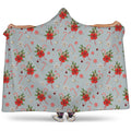 Christmas Winter Holiday Pattern Print Hooded Blanket