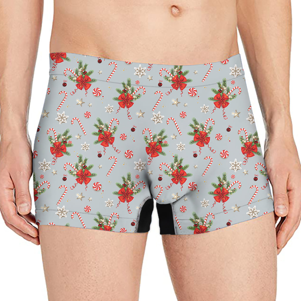 Christmas Winter Holiday Pattern Print Men's Boxer Briefs