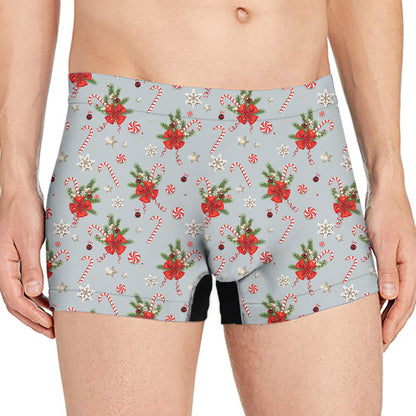 Christmas Winter Holiday Pattern Print Men's Boxer Briefs