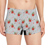 Christmas Winter Holiday Pattern Print Men's Boxer Briefs