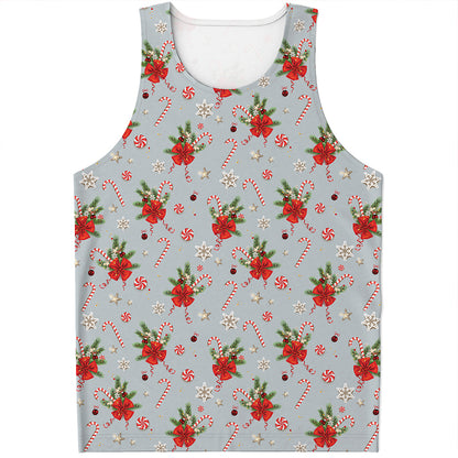 Christmas Winter Holiday Pattern Print Men's Tank Top