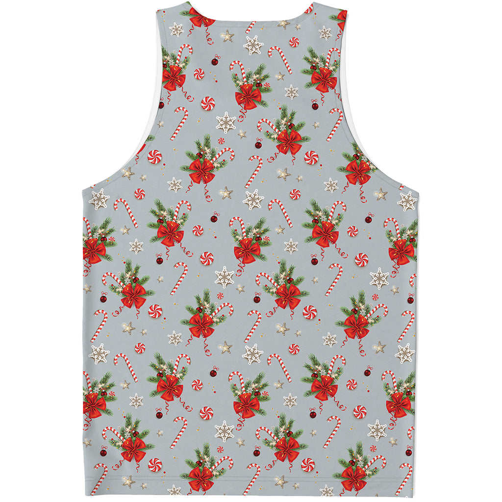 Christmas Winter Holiday Pattern Print Men's Tank Top