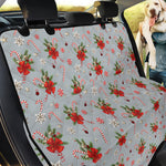 Christmas Winter Holiday Pattern Print Pet Car Back Seat Cover