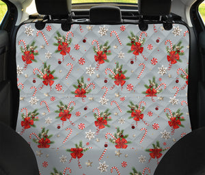 Christmas Winter Holiday Pattern Print Pet Car Back Seat Cover