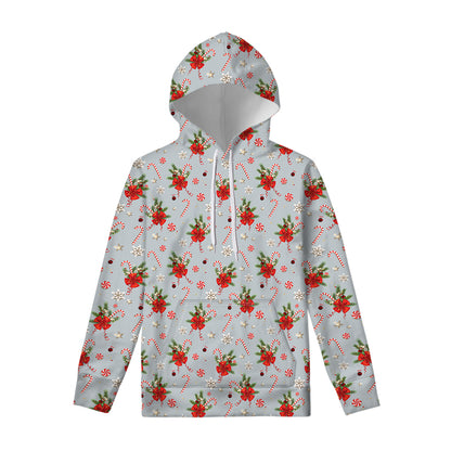 Christmas Winter Holiday Pattern Print Pullover Hoodie