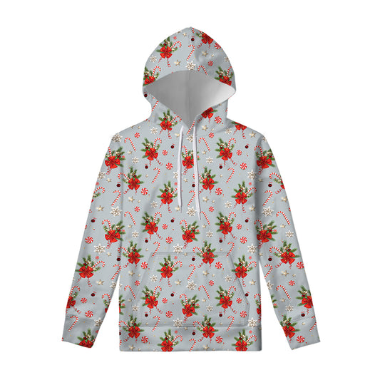 Christmas Winter Holiday Pattern Print Pullover Hoodie