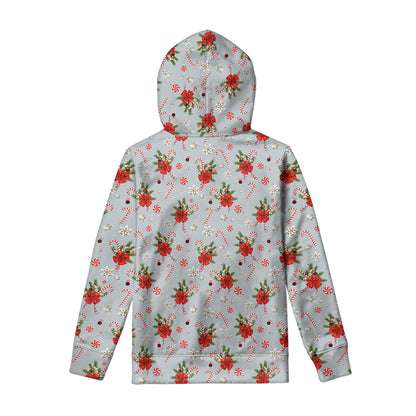 Christmas Winter Holiday Pattern Print Pullover Hoodie
