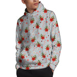 Christmas Winter Holiday Pattern Print Pullover Hoodie