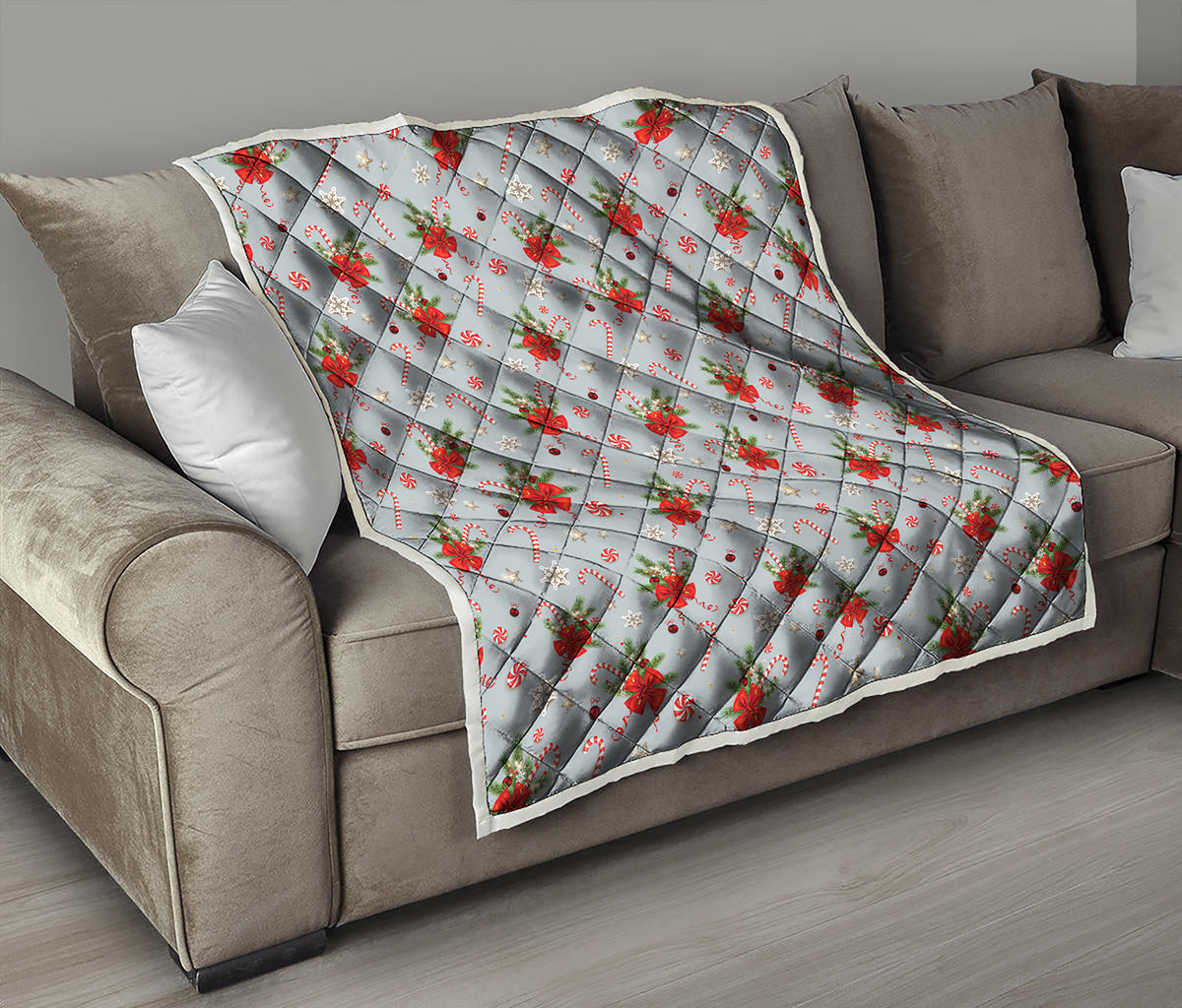 Christmas Winter Holiday Pattern Print Quilt