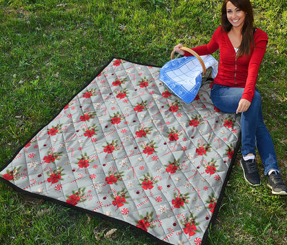 Christmas Winter Holiday Pattern Print Quilt