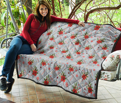 Christmas Winter Holiday Pattern Print Quilt
