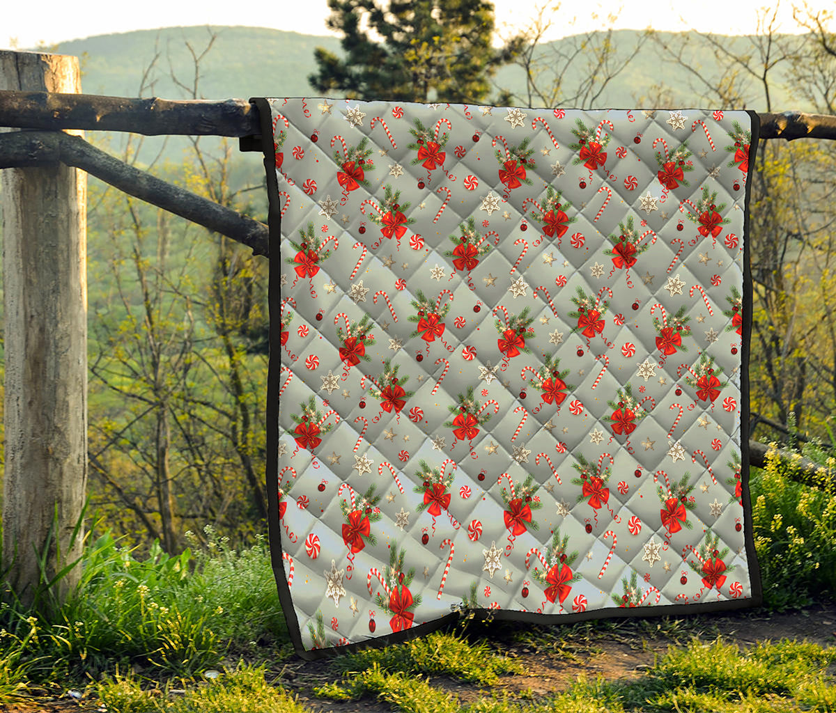 Christmas Winter Holiday Pattern Print Quilt