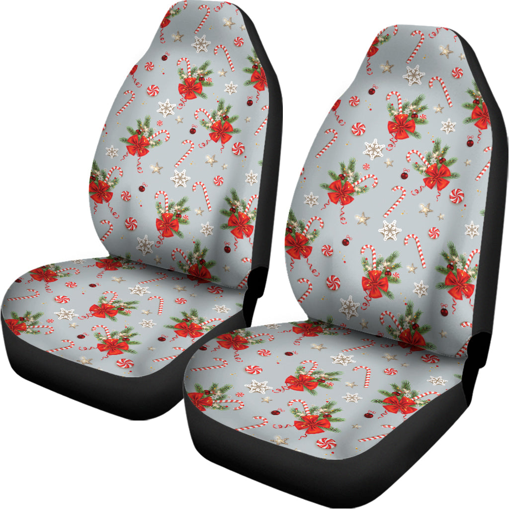 Christmas Winter Holiday Pattern Print Universal Fit Car Seat Covers