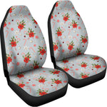 Christmas Winter Holiday Pattern Print Universal Fit Car Seat Covers