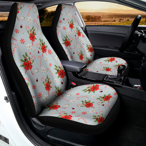 Christmas Winter Holiday Pattern Print Universal Fit Car Seat Covers