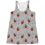 Christmas Winter Holiday Pattern Print Women's Racerback Tank Top