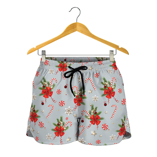 Christmas Winter Holiday Pattern Print Women's Shorts