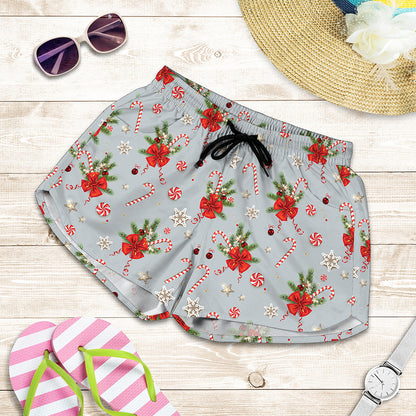 Christmas Winter Holiday Pattern Print Women's Shorts