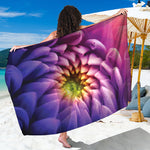 Chrysanthemum Flower Print Beach Sarong Wrap
