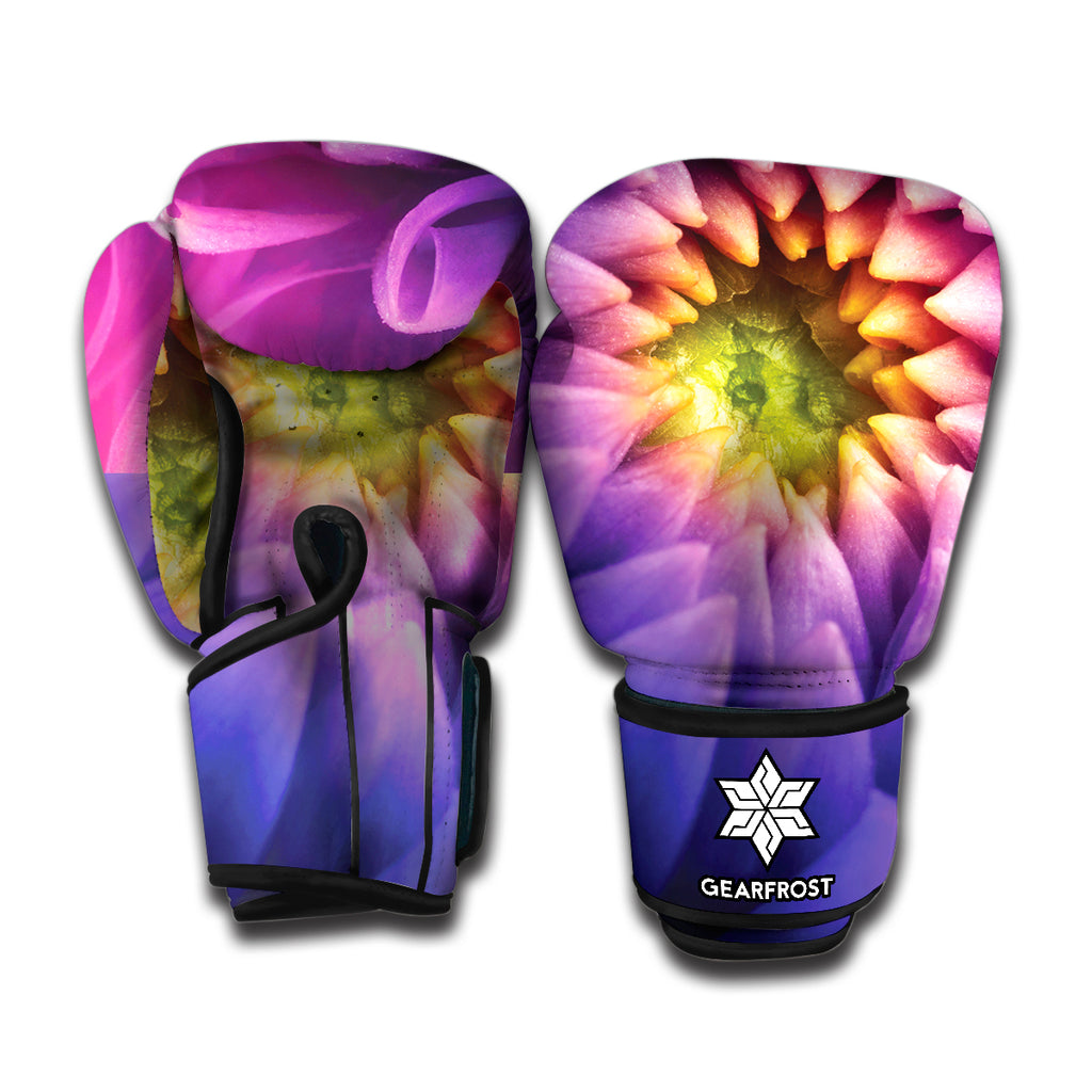 Chrysanthemum Flower Print Boxing Gloves