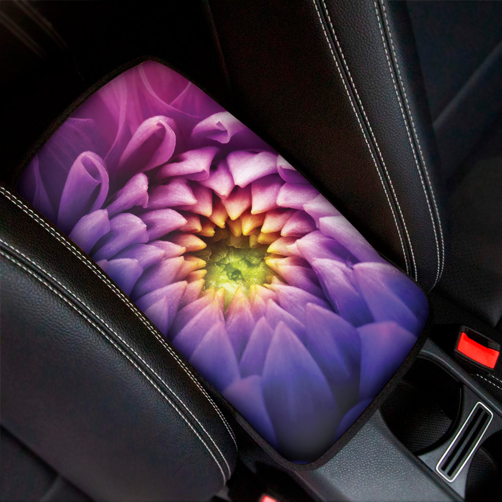 Chrysanthemum Flower Print Car Center Console Cover