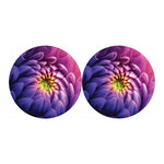 Chrysanthemum Flower Print Car Coasters